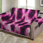 Hot Purple And Black Cheetah Print Loveseat Protector