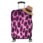 Hot Purple And Black Cheetah Print Luggage Cover