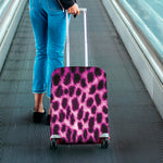 Hot Purple And Black Cheetah Print Luggage Cover