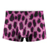 Hot Purple And Black Cheetah Print Men's Boxer Briefs