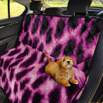 Hot Purple And Black Cheetah Print Pet Car Back Seat Cover