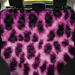 Hot Purple And Black Cheetah Print Pet Car Back Seat Cover