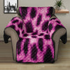 Hot Purple And Black Cheetah Print Recliner Protector