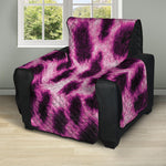 Hot Purple And Black Cheetah Print Recliner Protector