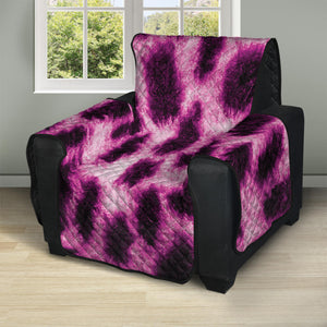 Hot Purple And Black Cheetah Print Recliner Protector