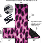 Hot Purple And Black Cheetah Print Recliner Protector