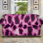 Hot Purple And Black Cheetah Print Sofa Protector