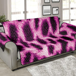 Hot Purple And Black Cheetah Print Sofa Protector