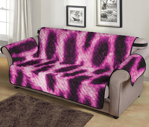 Hot Purple And Black Cheetah Print Sofa Protector