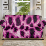 Hot Purple And Black Cheetah Print Sofa Protector