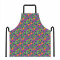 Hot Purple Pineapple Pattern Print Apron