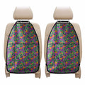 Hot Purple Pineapple Pattern Print Car Seat Organizers
