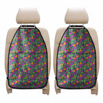 Hot Purple Pineapple Pattern Print Car Seat Organizers