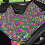 Hot Purple Pineapple Pattern Print Pet Car Back Seat Cover