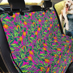 Hot Purple Pineapple Pattern Print Pet Car Back Seat Cover