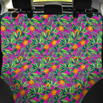 Hot Purple Pineapple Pattern Print Pet Car Back Seat Cover