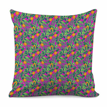 Hot Purple Pineapple Pattern Print Pillow Cover