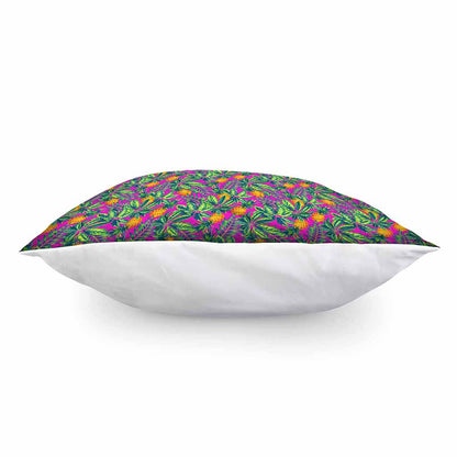 Hot Purple Pineapple Pattern Print Pillow Cover