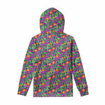 Hot Purple Pineapple Pattern Print Pullover Hoodie