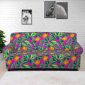 Hot Purple Pineapple Pattern Print Sofa Cover