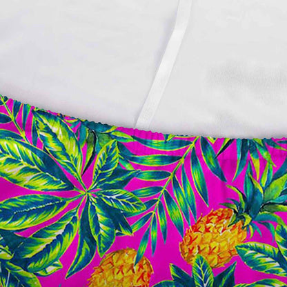 Hot Purple Pineapple Pattern Print Sofa Cover