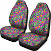 Hot Purple Pineapple Pattern Print Universal Fit Car Seat Covers