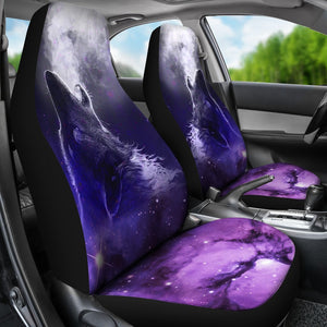 Howling Galaxy Wolf Spirit Universal Fit Car Seat Covers GearFrost