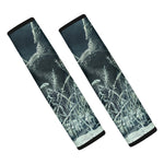 Howling Snowy Wolf Painting Print Car Seat Belt Covers