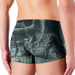 Howling Snowy Wolf Painting Print Men's Boxer Briefs