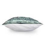 Howling Snowy Wolf Painting Print Pillow Cover