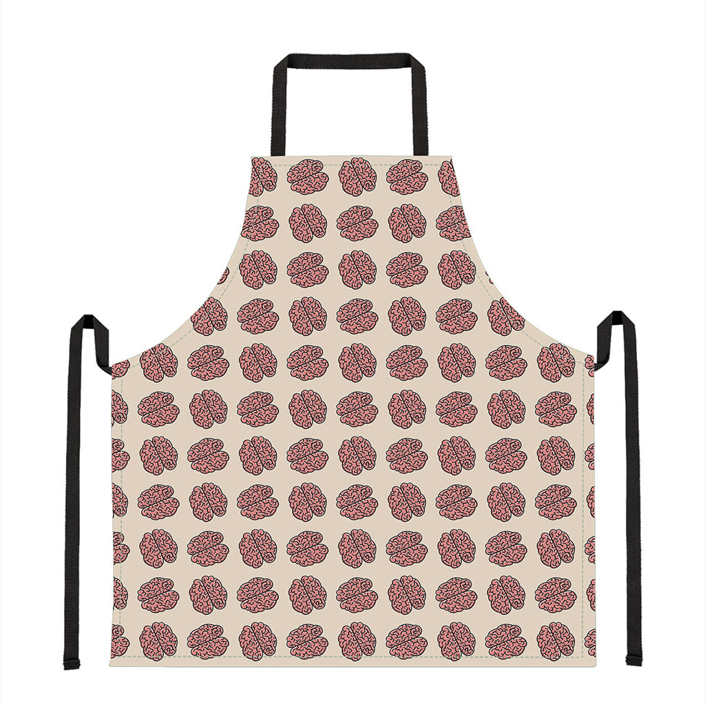 Human Brain Pattern Print Apron