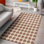 Human Brain Pattern Print Area Rug