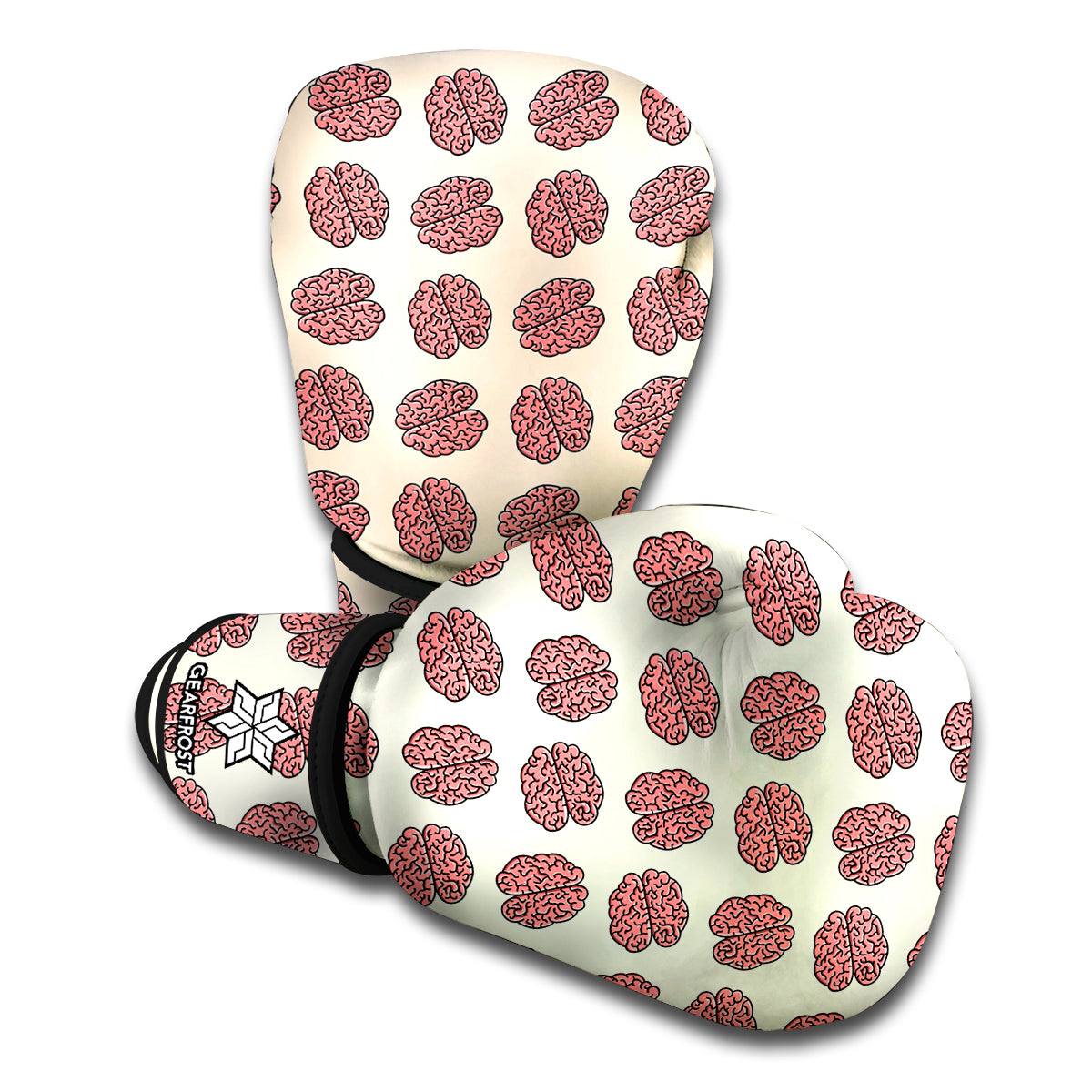 Human Brain Pattern Print Boxing Gloves