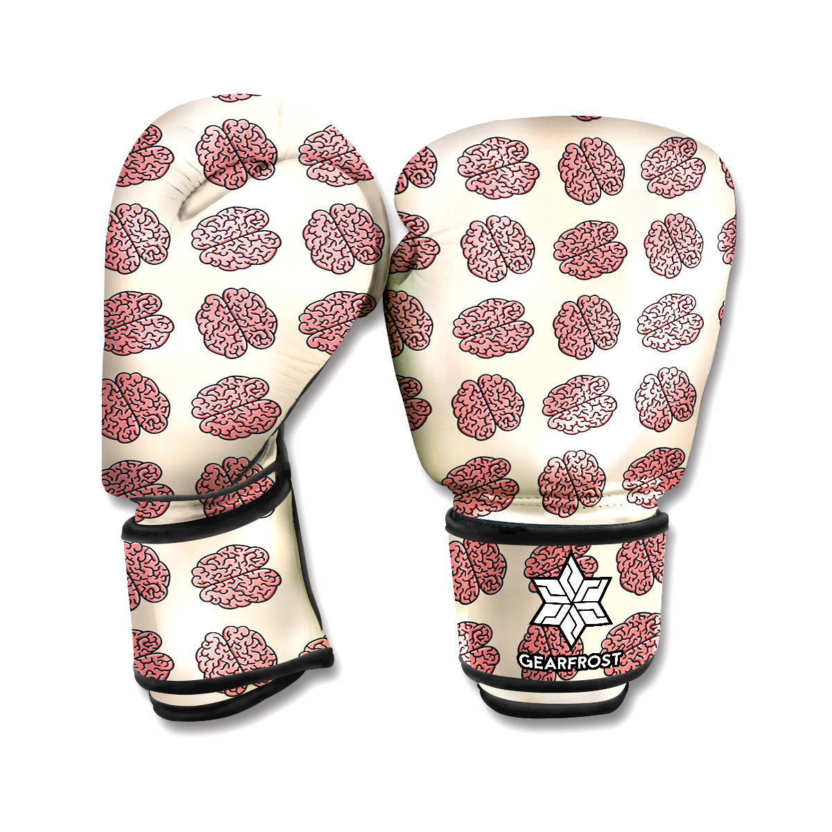 Human Brain Pattern Print Boxing Gloves