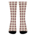 Human Brain Pattern Print Crew Socks