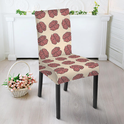Human Brain Pattern Print Dining Chair Slipcover
