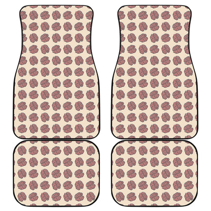 Human Brain Pattern Print Front and Back Car Floor Mats