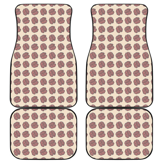 Human Brain Pattern Print Front and Back Car Floor Mats