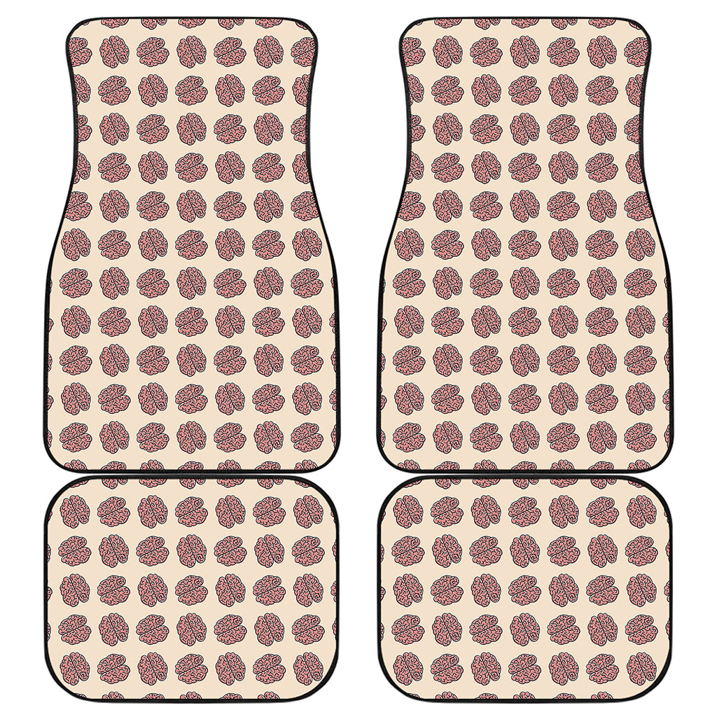 Human Brain Pattern Print Front and Back Car Floor Mats