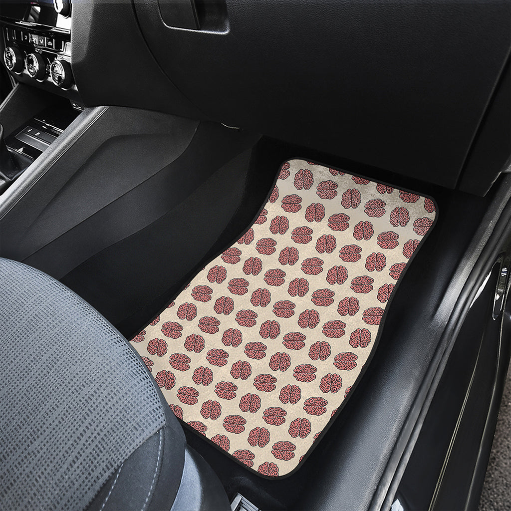 Human Brain Pattern Print Front and Back Car Floor Mats