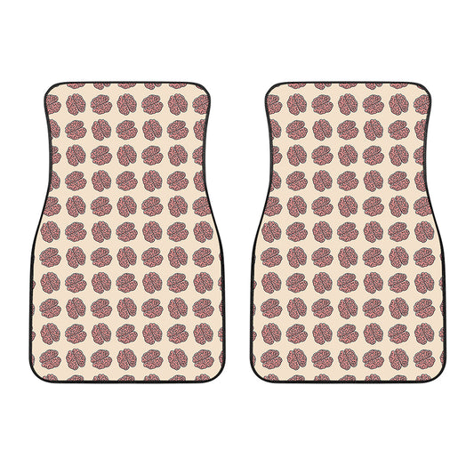 Human Brain Pattern Print Front Car Floor Mats