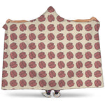 Human Brain Pattern Print Hooded Blanket