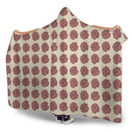 Human Brain Pattern Print Hooded Blanket