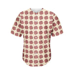 Human Brain Pattern Print Men's Baseball Jersey