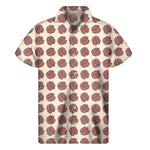 Human Brain Pattern Print Men's Short Sleeve Shirt