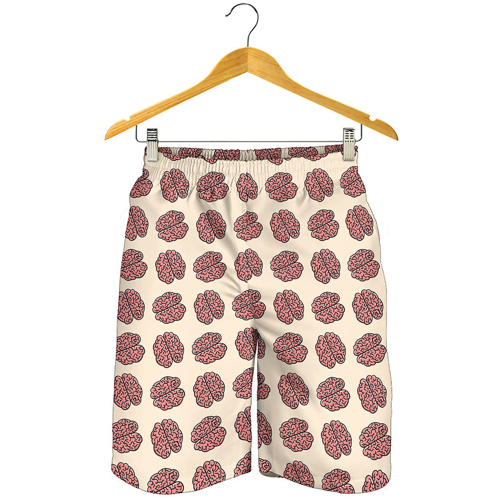 Human Brain Pattern Print Men's Shorts