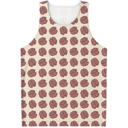 Human Brain Pattern Print Men's Tank Top