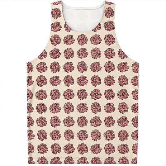 Human Brain Pattern Print Men's Tank Top