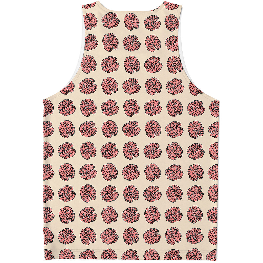 Human Brain Pattern Print Men's Tank Top