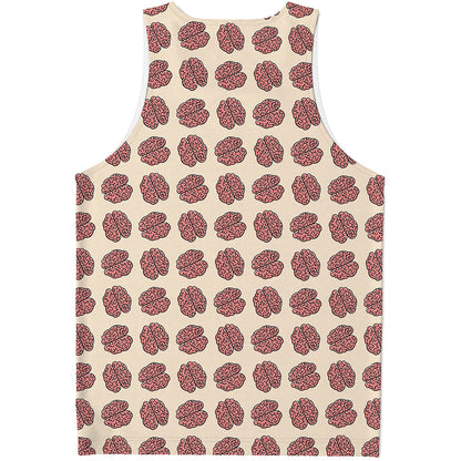Human Brain Pattern Print Men's Tank Top